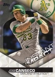 2018 Topps Instant Impact Jose Canseco #II-32 card