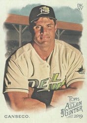 2019 Topps Allen & Ginter Base Set Jose Canseco #95 card