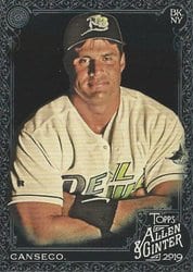 2019 Topps Allen & Ginter X Base Set Jose Canseco #95 card