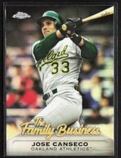 2019 Topps Chrome the Family Business Jose Canseco #FBC-13 card
