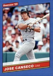 2020 Donruss Base Set Jose Canseco #212 card