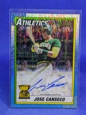 Jose Canseco 2021 Topps All-Star Rookie Cup Autographs HoloFractor card