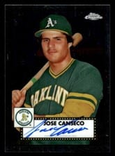 2021 Topps Chrome Platinum Anniversary Autographs Jose Canseco #PA-JC card