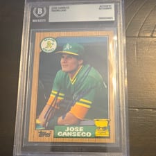 2022 Topps 1987 Topps Baseball All-Star Autographs Jose Canseco #87ASA-JCA card
