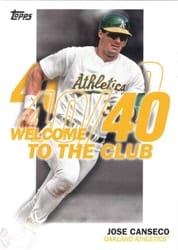2023 Topps Welcome to the Club Jose Canseco #WC-2 card