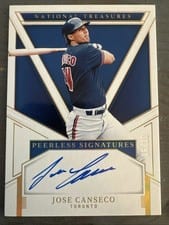 2025 Panini National Treasures Peerless Signatures Jose Canseco #8 card