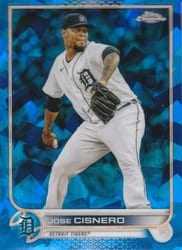 2022 Topps Chrome Update Sapphire Edition Base Set Jose Cisnero #US31 card