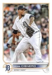2022 Topps Update Base Set Jose Cisnero #US31 card