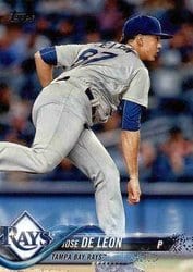 2018 Topps Base Set Jose de Leon #646 card