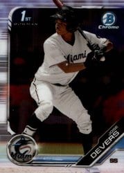 2019 Bowman Chrome Prospects Jose Devers #BCP-176 card
