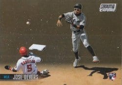 2021 Stadium Club Chrome Base Set Jose Devers #351 card