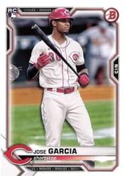 2021 Bowman Base Set Jose Garcia #56 card