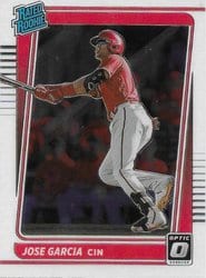 2021 Donruss Optic Base Set Jose Garcia #89 card