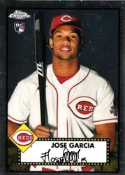 2021 Topps Chrome Platinum Anniversary Base Set Jose Garcia #35 card