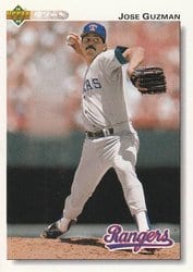 1992 Upper Deck Base Set Jose Guzman #204 card