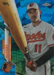 2020 Topps Chrome Update Sapphire Edition Base Set Jose Iglesias #U-98 card