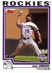 2004 Topps Base Set Jose Jimenez #53 card
