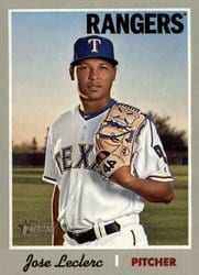 2019 Topps Heritage Base Set Jose Leclerc #290 card