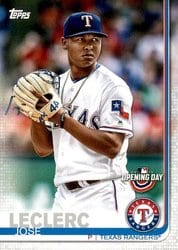 2019 Topps Opening Day Base Set Jose Leclerc #155 card