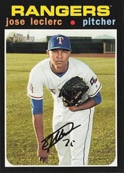 2020 Topps Heritage Base Set Jose Leclerc #446 card