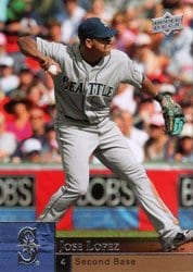 2009 Upper Deck Base Set Jose Lopez #341 card