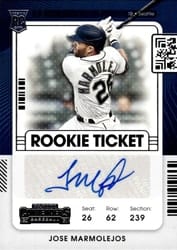 2021 Panini Contenders Base Set Jose Marmolejos #197 card