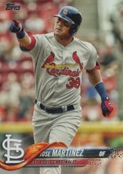 2018 Topps Base Set Jose Martinez #674 card