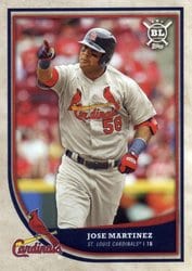 2018 Topps Big League Base Set Jose Martinez #378 card