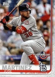 2019 Topps Opening Day Base Set Jose Martinez #108 card