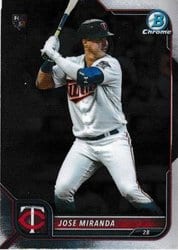 2022 Bowman Chrome Base Set Jose Miranda #17 card
