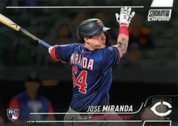 2022 Stadium Club Chrome Base Set Jose Miranda #382 card