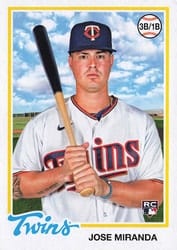 2022 Topps Archives Base Set Jose Miranda #142 card