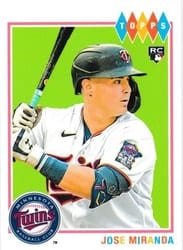 2022 Topps Brooklyn Collection Base Set Jose Miranda #32 card