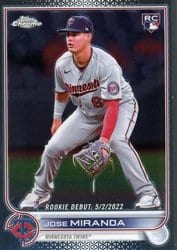 2022 Topps Chrome Update Base Set Jose Miranda #USC6 card