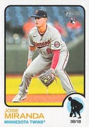2022 Topps Heritage Base Set Jose Miranda #503 card