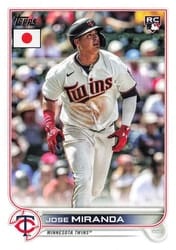2022 Topps Japan Edition Base Set Jose Miranda #193 card