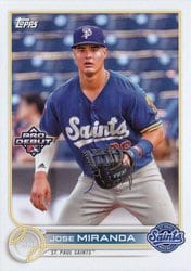 2022 Topps Pro Debut Base Set Jose Miranda #PD-45 card
