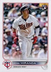 2022 Topps Update Base Set Jose Miranda #US120 card