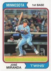 2023 Topps Heritage Base Set José Miranda #54 card