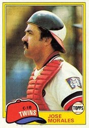 1981 Topps Base Set Jose Morales #43 card
