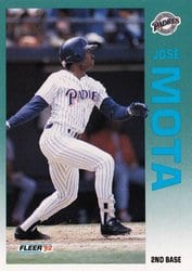 1992 Fleer Base Set Jose Mota #616 card