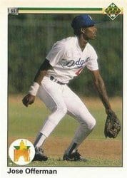 1990 Upper Deck Base Set Jose Offerman #46 card