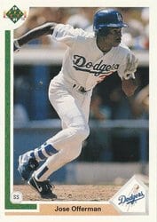 1991 Upper Deck Base Set Jose Offerman #356 card