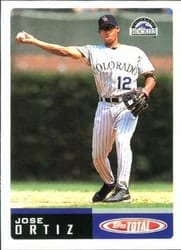 2002 Topps Total Base Set Jose Ortiz #87 card