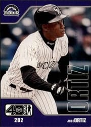 2002 Upper Deck 40-Man Base Set Jose Ortiz #987 card