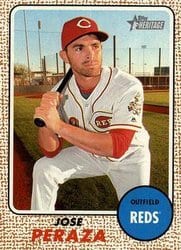 2017 Topps Heritage Base Set Jose Peraza #59 card