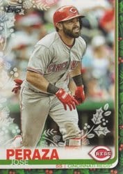 2019 Topps Holiday Base Set Jose Peraza #HW59 card