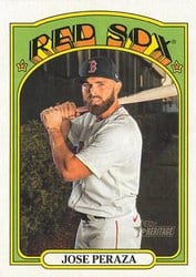 2021 Topps Heritage Base Set Jose Peraza #238 card