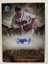 2024 Bowman Chrome Gladiators of the Diamond Autographs Jose Perdomo #GDA-JP card