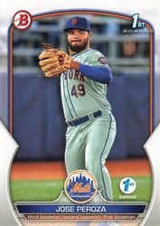 2023 Bowman 1st Edition Base Set José Peroza #BPPF-149 card